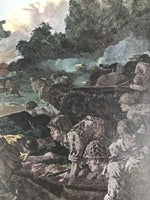 Japanese Art Print Reproduction Military Malayan Campaign WWII Pacific War FL478