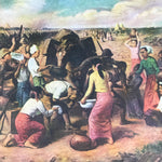 Japanese Art Print Reproduction Military Mandalay Entry Burmese WWII War FL490