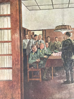 Japanese Art Print Reproduction Military Meeting Kalijati Java WWII War FL486