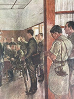 Japanese Art Print Reproduction Military Meeting Kalijati Java WWII War FL486