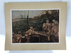 Japanese Art Print Reproduction Military Miri Oil Field WWII Pacific War FL472