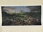 Japanese Art Print Reproduction Military Painting Battle Singapore WWII FL479