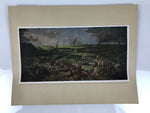 Japanese Art Print Reproduction Military Painting Battle Singapore WWII FL479