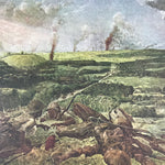 Japanese Art Print Reproduction Military Painting Battle Singapore WWII FL479