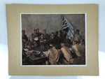 Japanese Art Print Reproduction Military Percival Yamashita Generals Meeting FL4
