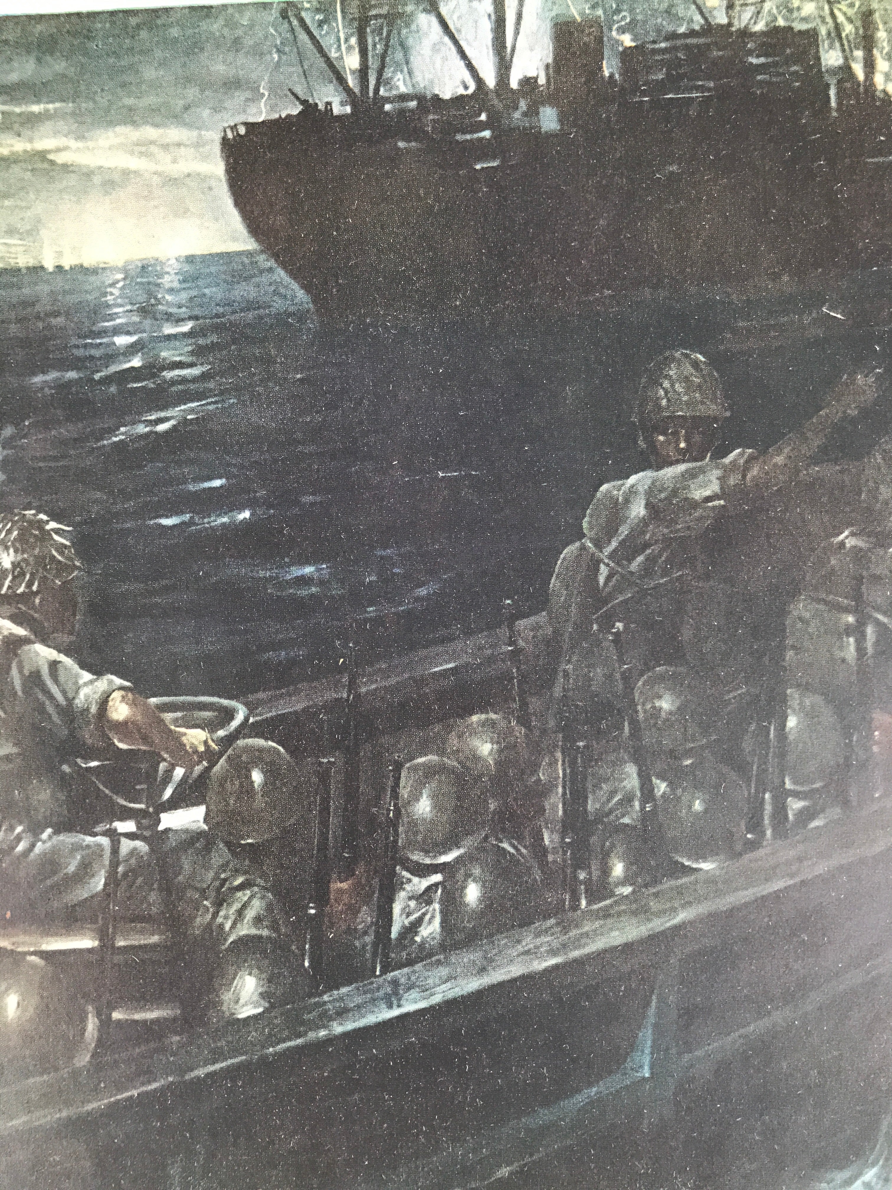 Japanese Art Print Reproduction Military Sunda Strait Battle WWII War FL484