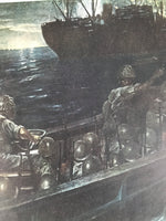 Japanese Art Print Reproduction Military Sunda Strait Battle WWII War FL484