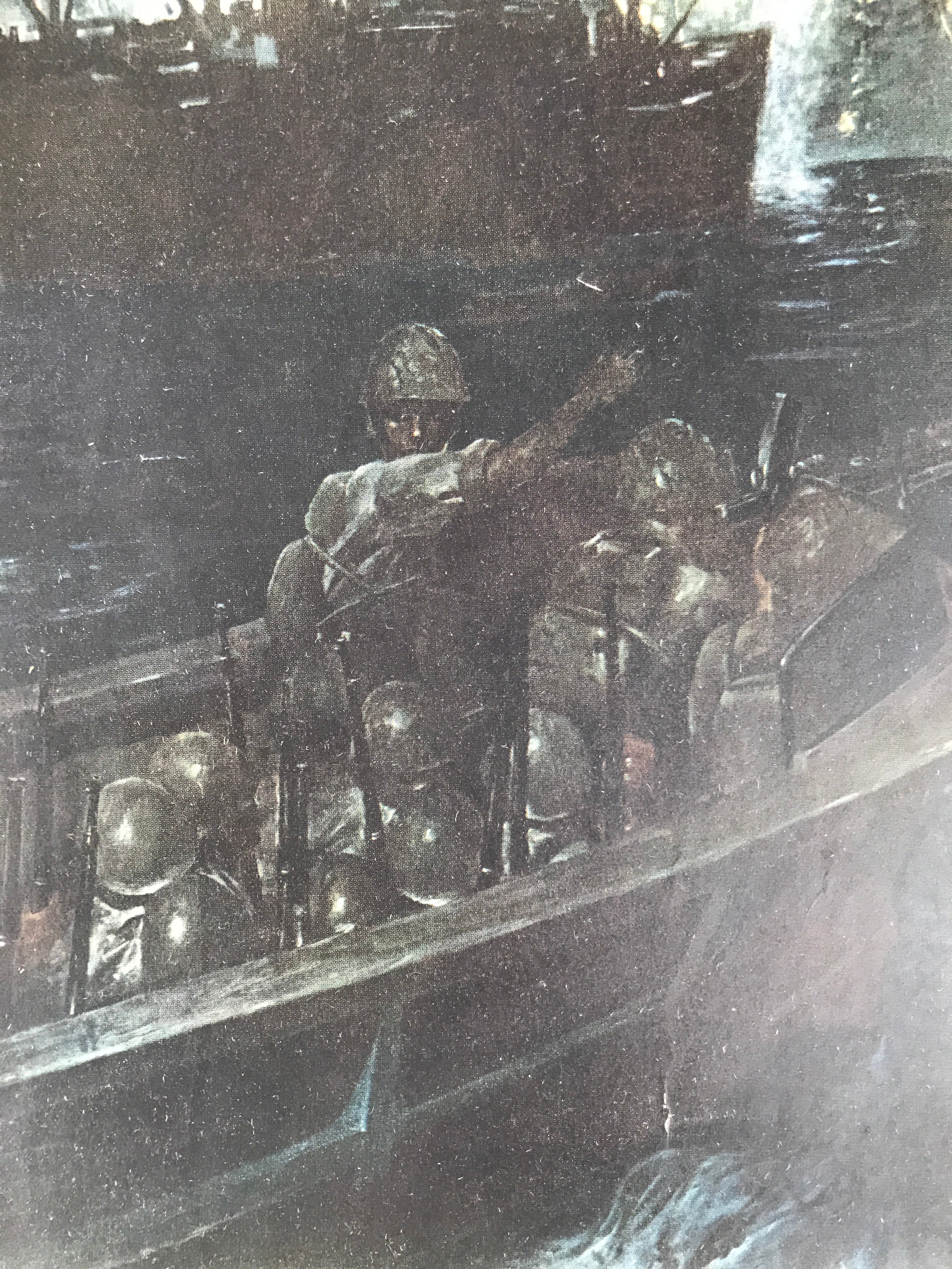 Japanese Art Print Reproduction Military Sunda Strait Battle WWII War FL484