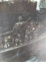 Japanese Art Print Reproduction Military Sunda Strait Battle WWII War FL484