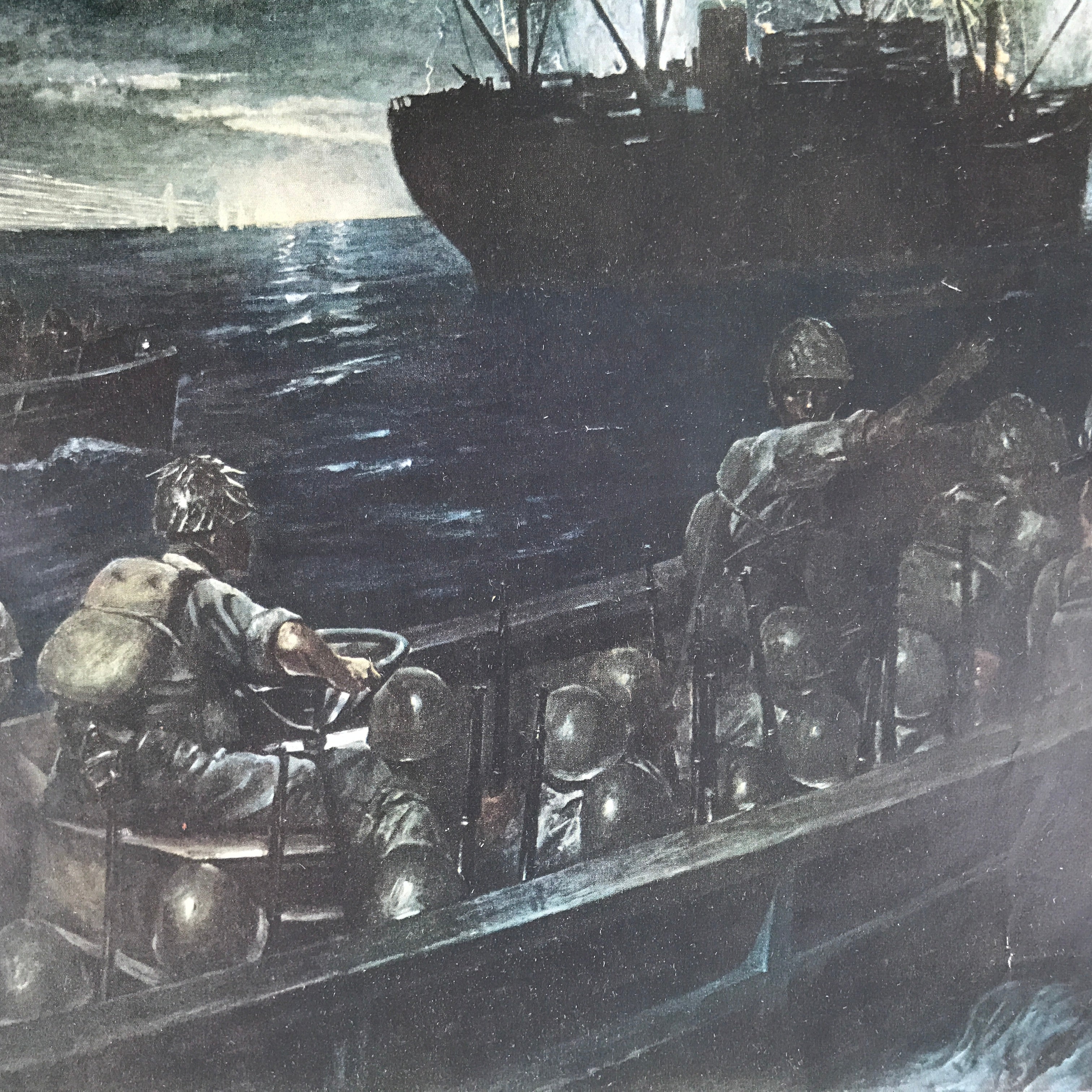 Japanese Art Print Reproduction Military Sunda Strait Battle WWII War FL484