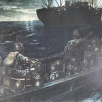 Japanese Art Print Reproduction Military Sunda Strait Battle WWII War FL484