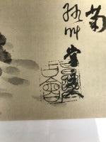 Japanese Art Print Reproduction Rosanjin Autumn Flower Monochrome Paper FL426