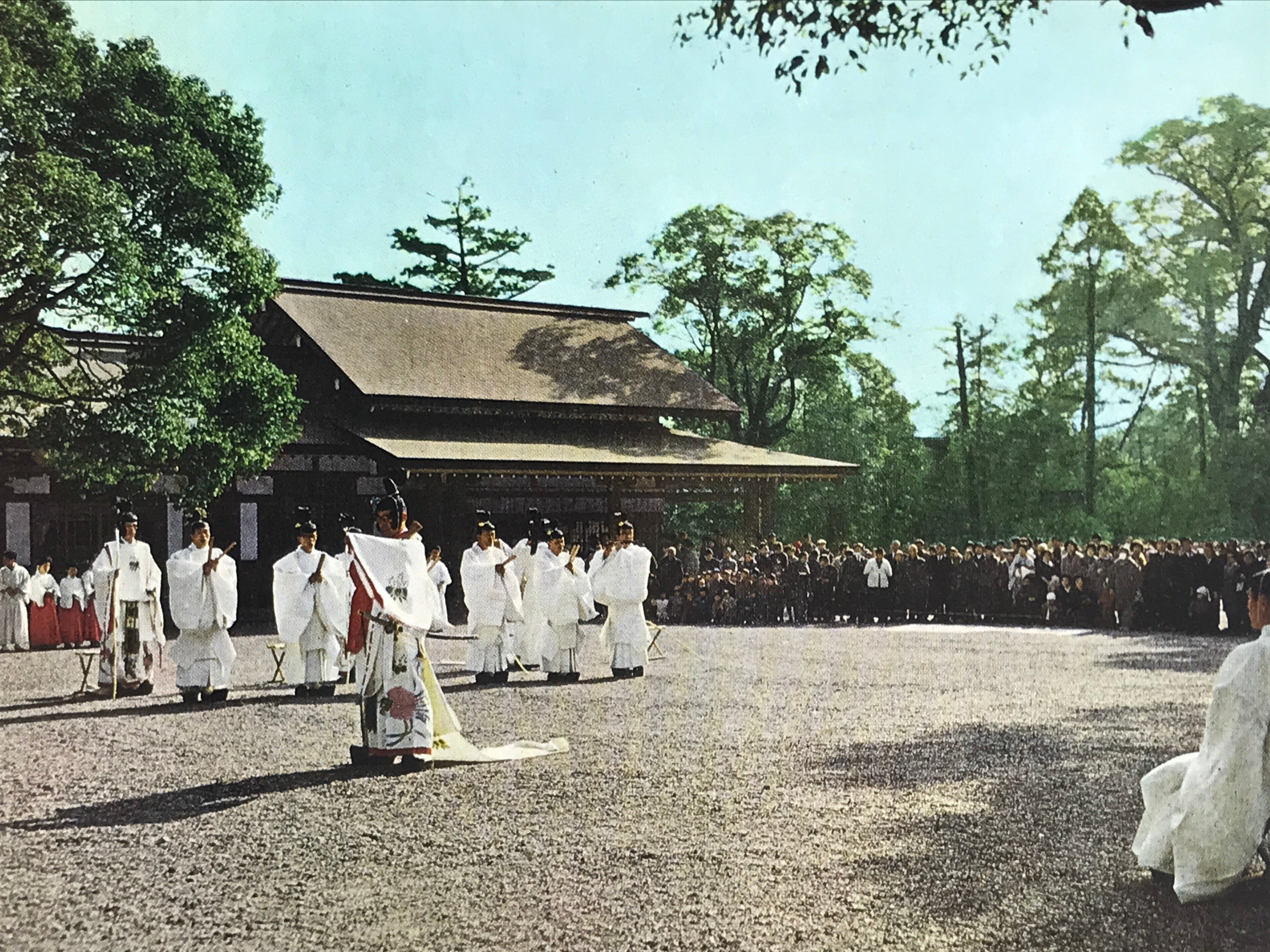 Japanese Atsuta Jingu Shinto Shrine Postcard Set Vtg Souvenir Paper Color P424