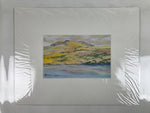 Japanese Autumn Mountain Scene Pastel Drawing Art Signed Yoshihiro Hagino FL325