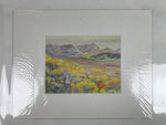 Japanese Autumn Mountain Valley Pastel Drawing Art Signed Yoshihiro Hagino FL331