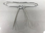 Japanese Awaji-Musubi Mizuhiki Ceremonial Knot 3pc Funeral Soushiki Silver BA828
