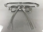 Japanese Awaji-Musubi Mizuhiki Ceremonial Knot 3pc Funeral Soushiki Silver BA828