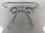 Japanese Awaji-Musubi Mizuhiki Ceremonial Knot 3pc Funeral Soushiki Silver BA828