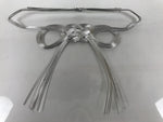 Japanese Awaji-Musubi Mizuhiki Ceremonial Knot 3pc Funeral Soushiki Silver BA828