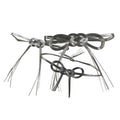 Japanese Awaji-Musubi Mizuhiki Ceremonial Knot 3pc Funeral Soushiki Silver BA828