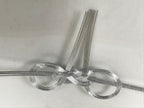 Japanese Awaji-Musubi Mizuhiki Ceremonial Knot 4pc Funeral Soushiki Silver BA829