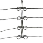 Japanese Awaji-Musubi Mizuhiki Ceremonial Knot 4pc Funeral Soushiki Silver BA829