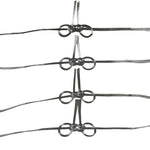 Japanese Awaji-Musubi Mizuhiki Ceremonial Knot 4pc Funeral Soushiki Silver BA829