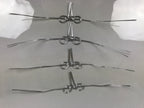 Japanese Awaji-Musubi Mizuhiki Ceremonial Knot 4pc Funeral Soushiki Silver BA830