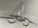 Japanese Awaji-Musubi Mizuhiki Ceremonial Knot 4pc Funeral Soushiki Silver BA830