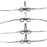 Japanese Awaji-Musubi Mizuhiki Ceremonial Knot 4pc Funeral Soushiki Silver BA830