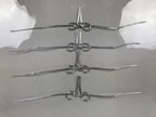 Japanese Awaji-Musubi Mizuhiki Ceremonial Knot 4pc Funeral Soushiki Silver BA831