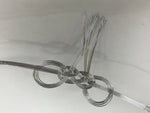 Japanese Awaji-Musubi Mizuhiki Ceremonial Knot 4pc Funeral Soushiki Silver BA831