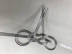 Japanese Awaji-Musubi Mizuhiki Ceremonial Knot 4pc Funeral Soushiki Silver BA831