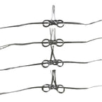 Japanese Awaji-Musubi Mizuhiki Ceremonial Knot 4pc Funeral Soushiki Silver BA831