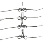 Japanese Awaji-Musubi Mizuhiki Ceremonial Knot 4pc Funeral Soushiki Silver BA831