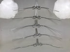 Japanese Awaji-Musubi Mizuhiki Ceremonial Knot 5pc Funeral Soushiki Silver BA832