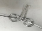 Japanese Awaji-Musubi Mizuhiki Ceremonial Knot 5pc Funeral Soushiki Silver BA832