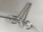 Japanese Awaji-Musubi Mizuhiki Ceremonial Knot 5pc Funeral Soushiki Silver BA832