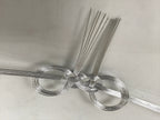 Japanese Awaji-Musubi Mizuhiki Ceremonial Knot 5pc Funeral Soushiki Silver BA832