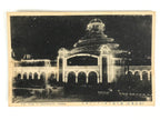 Japanese BW Postcard Osaka Rakutenchi Illuminations C1920 Night Photograph PC190