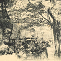 Japanese BW Postcard Tokyo Ohanami Cherry Blossom C1920 Taisho Photography PC202