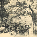 Japanese BW Postcard Tokyo Ohanami Cherry Blossom C1920 Taisho Photography PC202