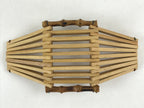 Japanese Bamboo Craft Wet Towel Tray Vtg Oshibori-Oki Hand Wipe Washcloth UR950