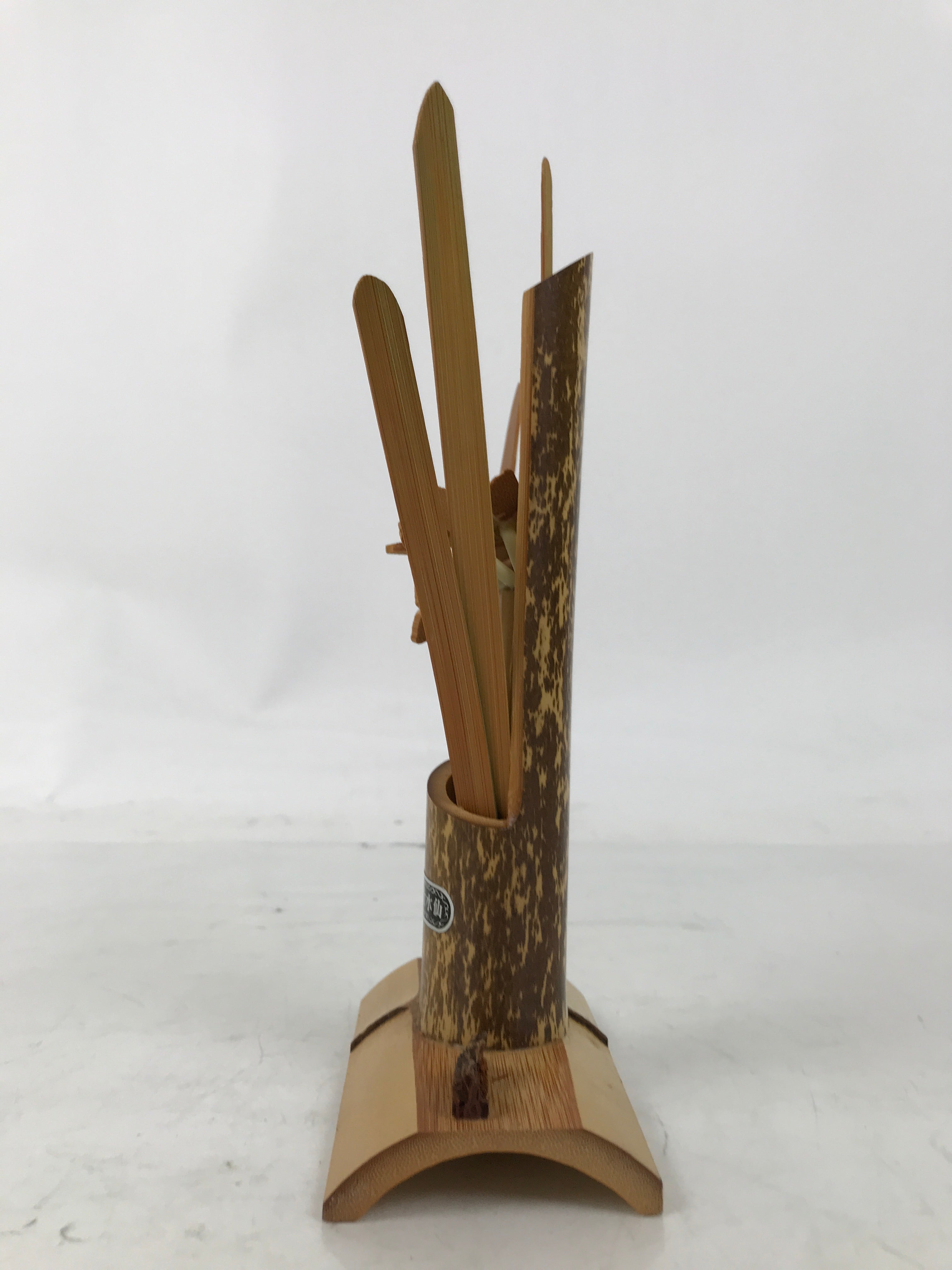 Japanese Bamboo Daffodil Flower Decorative Statue Vtg Suisen Folk Craft Art ST69