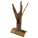 Japanese Bamboo Daffodil Flower Decorative Statue Vtg Suisen Folk Craft Art ST69