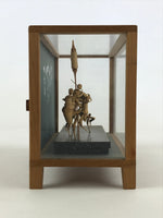 Japanese Bamboo Dolls Figurines Glass Case Vtg Awa Odori Dance Festival BD916