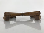 Japanese Bamboo Flower Pot Stand Vtg Large Vase Kadai Board Ikebana Bonsai WT521