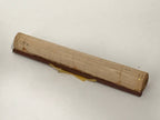 Japanese Bamboo Hanging Scroll Vtg Mountains River Sansui Kakejiku SC899