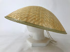 Japanese Bamboo Henro Kasa Hat Sugegasa Vtg Pilgrimage Sun Protection B248