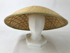 Japanese Bamboo Henro Kasa Hat Sugegasa Vtg Zen Pilgrimage Sun Protection B249
